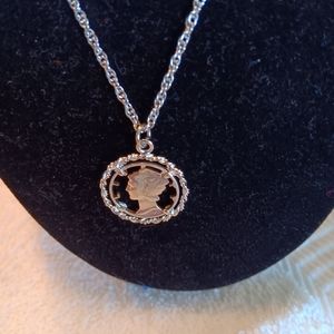 Silver Liberty necklace